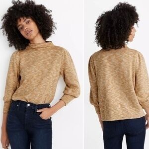 Madewell Women's Cowl Neck Sweater in Mustard